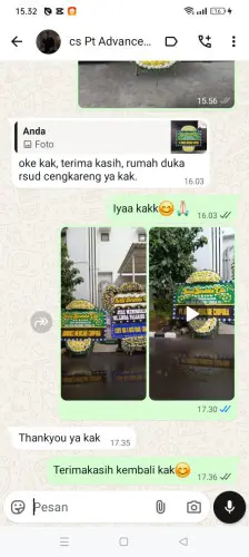 Testimonial Papan Bunga Pernikahan batutumpang